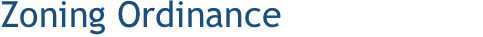Zoning Ordinance