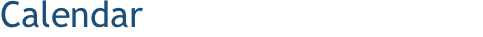 Calendar