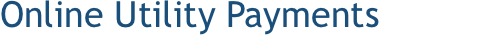 Online Utility Payments